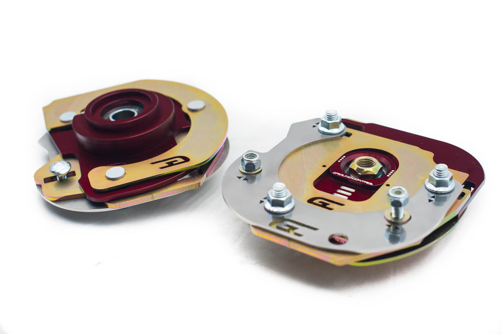 Mustang S550 Camber / Caster Plates – Ground Control Suspension Systems